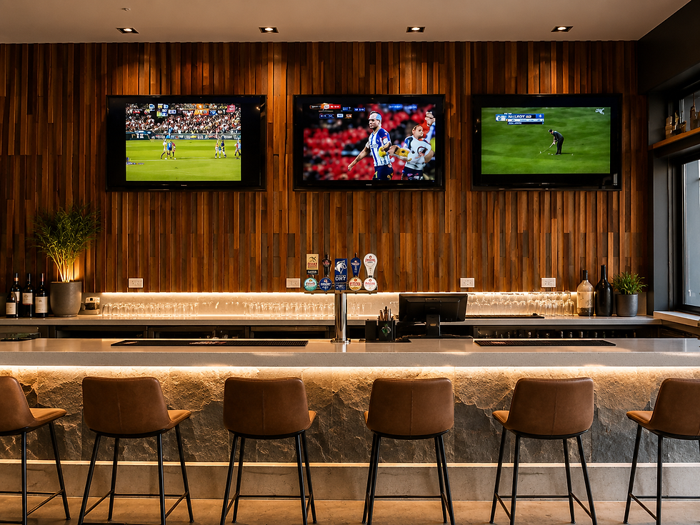 Bar - Timber feature wall