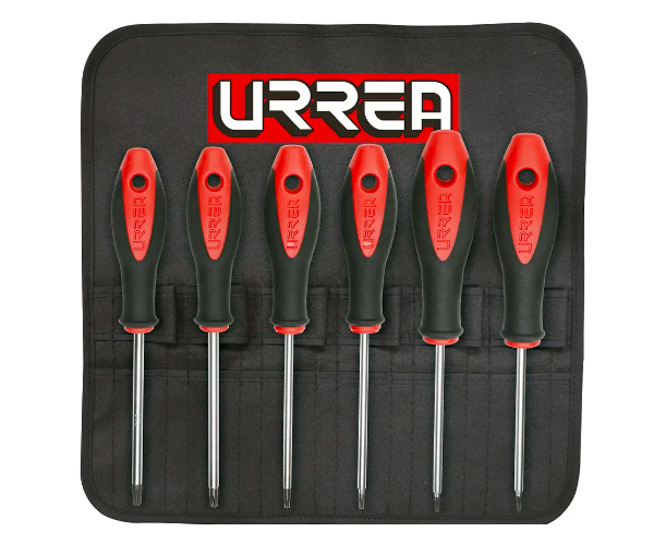 Juego de destornilladores punta torx, 6 pz