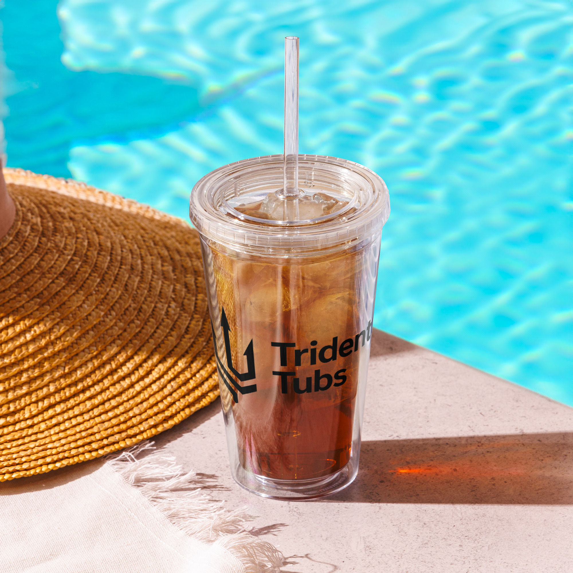 Trident Tubs Clear plastic tumbler