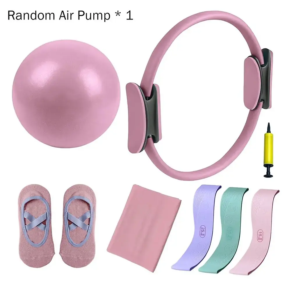 Thumbnail: 5Pcs Pilates Essential Kit With Toning Pilates Ring & Resistance Band Pilates