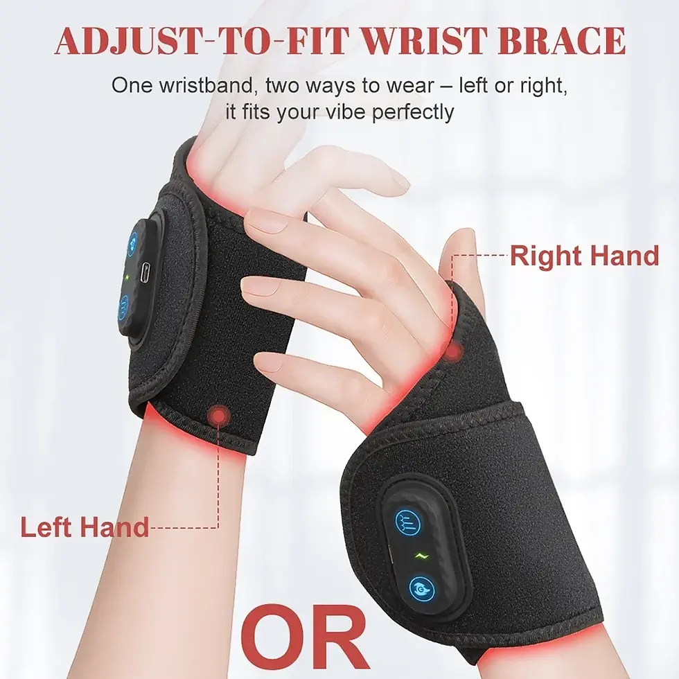 Thumbnail: Red Light Therapy Wrist Strap Wireless Relieves Pain Tenosynovitis 660nm