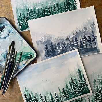 Watercolour Treescape Workshop at Studio Mooi