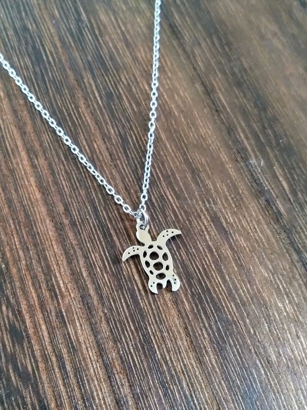 Thumbnail: Stainless Steel Turtle Necklace