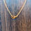 Thumbnail: Beehive Necklace Gold Tone