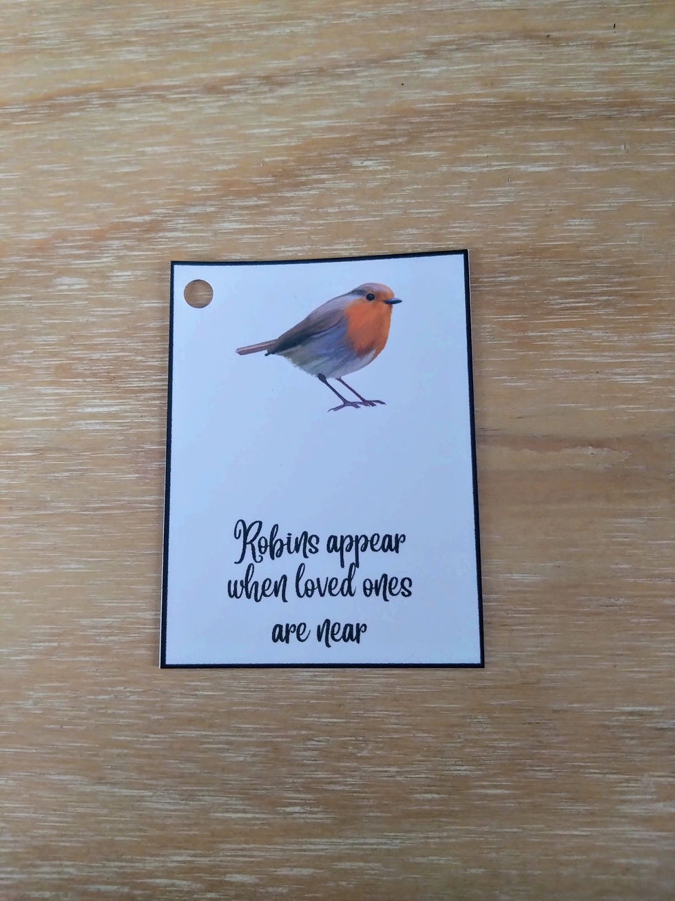 Thumbnail: Robins Appear When Loved Ones Are Near Keyring/Bag charm