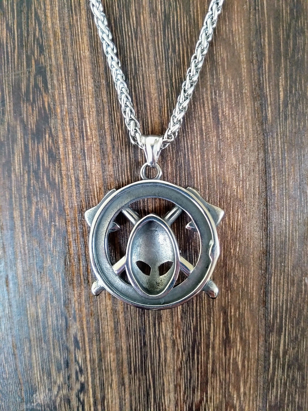 Thumbnail: Viking Warrior Stainless Steel Necklace 