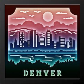 Layered Denver Skyline