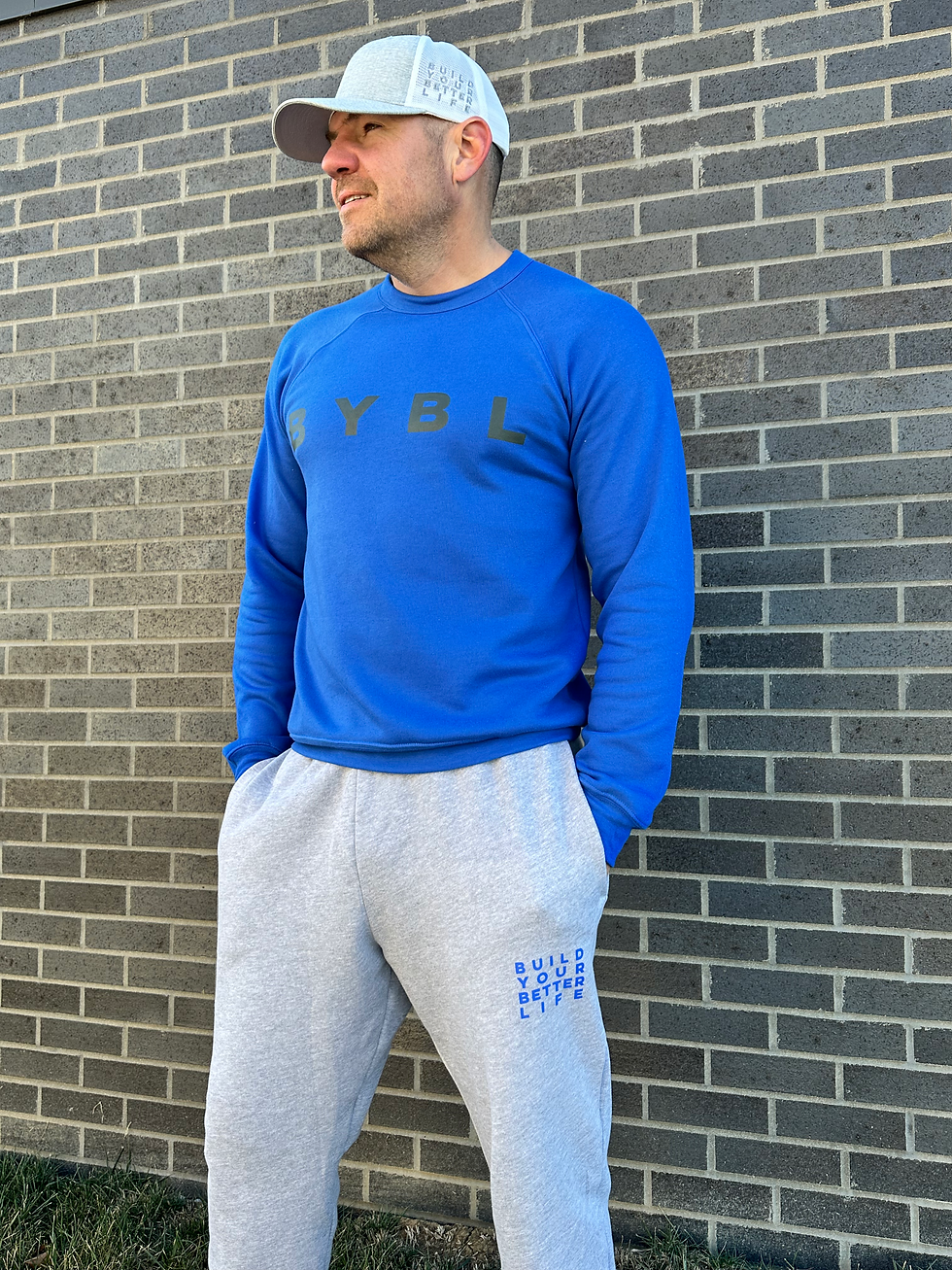 Thumbnail: BYBL UNISEX FLEECE RAGLAN SWEATSHIRT KENTUCKY BLUE