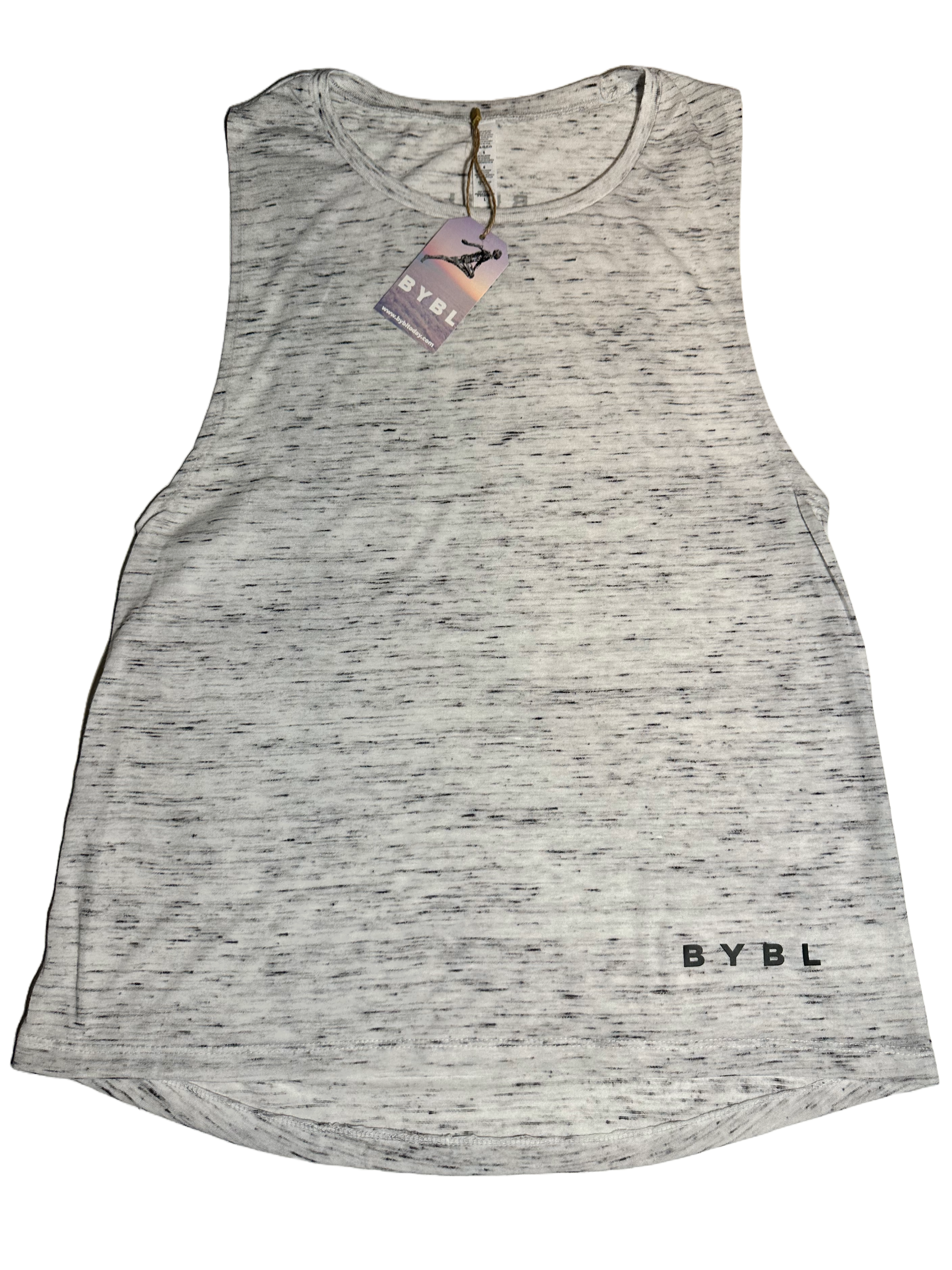 WOMEN'S RACERBACK TANK WHITE MARBLE