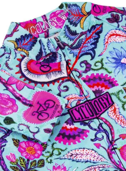 Thumbnail: SECRET GARDEN LONG SLEEVE JERSEY AQUA