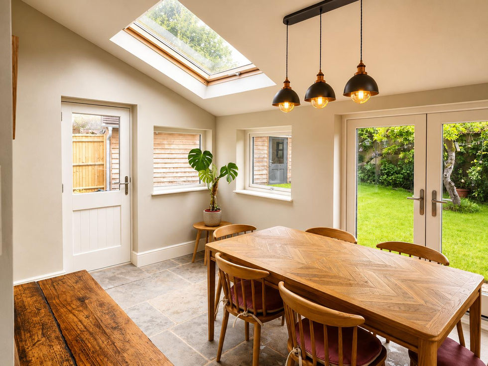 Kitchen extension decorating project in Haddenham, Buckinghamshire
