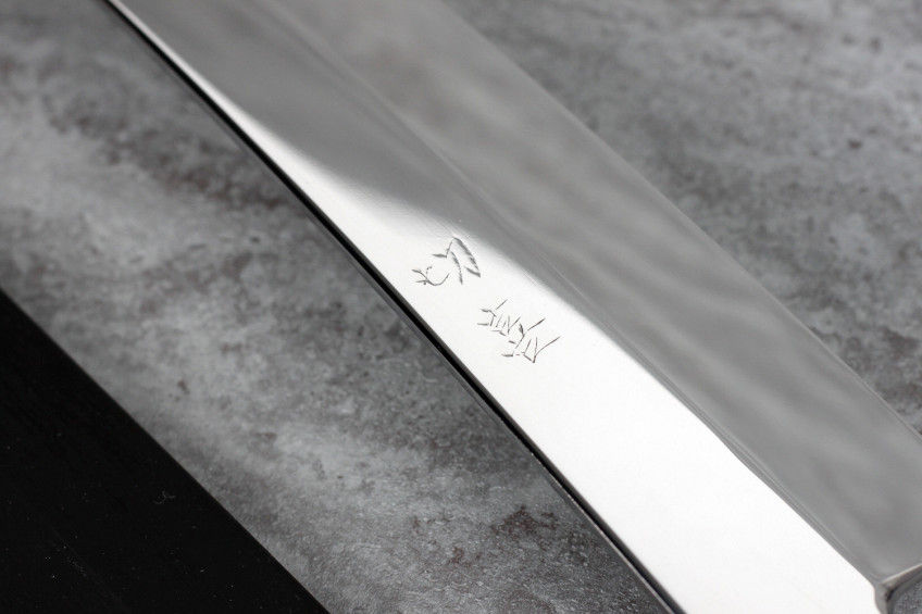 Thumbnail: SETUKI Ginsan Solid Steel Kiritsuke Onisori 360mm One Side Mirror