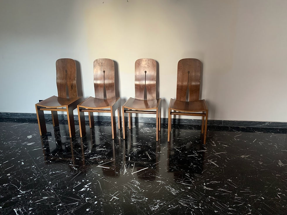 Miniatura: Sedie di Carlo Scarpa per Bernini