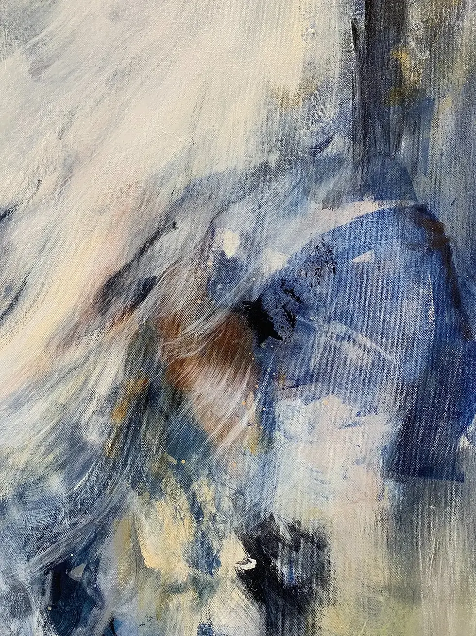 Thumbnail: Éclat de l'évidence abstrait poétique contemporain vue rapprochée détails