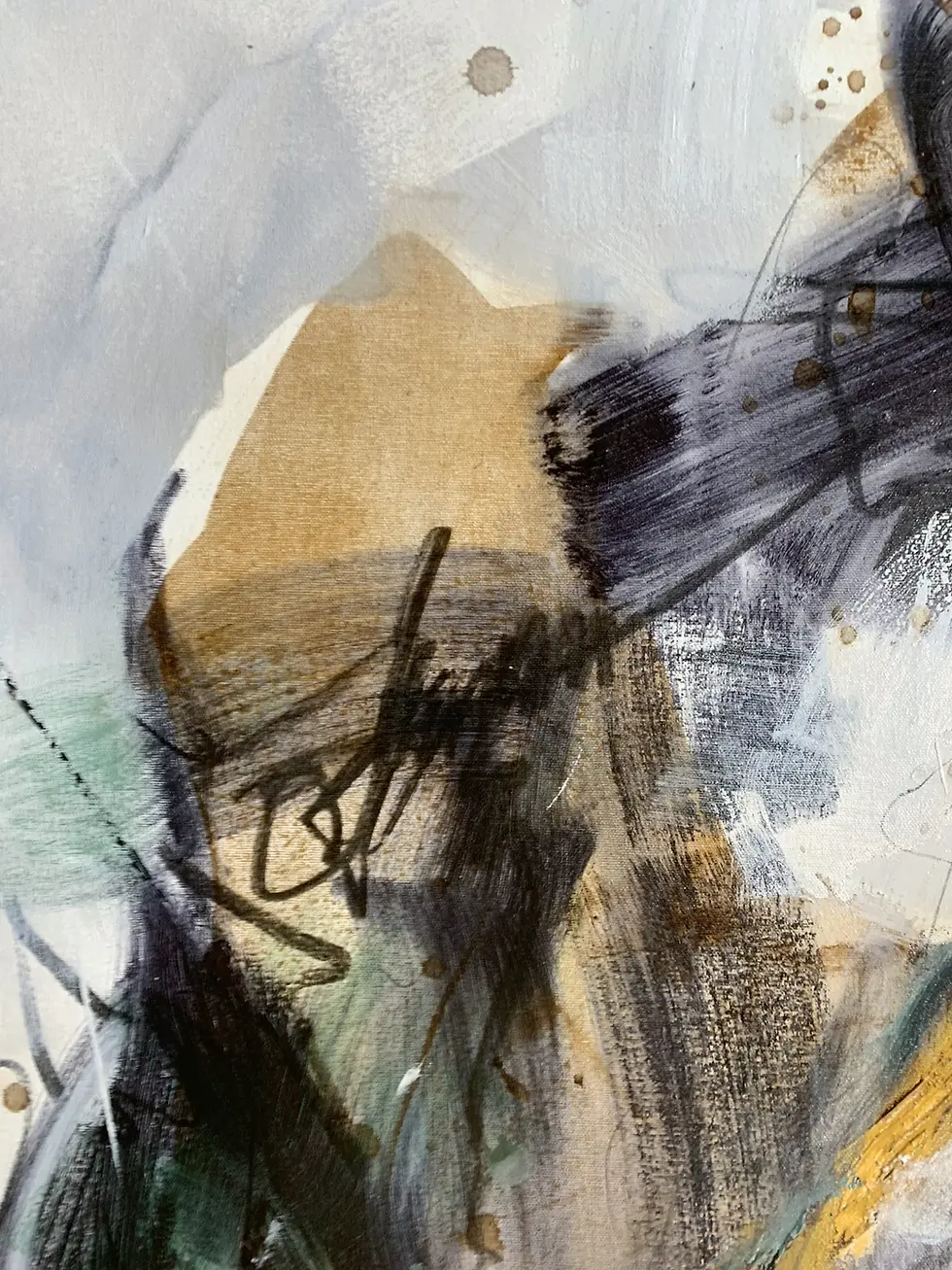 Thumbnail: Détail des écritures asémiques et lignes spontanées dans l’œuvre En soi.