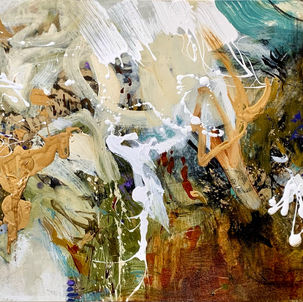 Resistance_abstract_painting_olive_green_gold_warm_white_purple_mariclair_plante_nature_te
