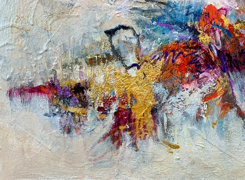 Miniature : Zoom sur feuille d'or de l'oeuvre Tempête intime