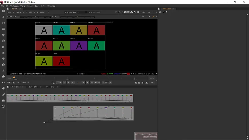The resulting contact sheet — clean, labeled, and ready for review.