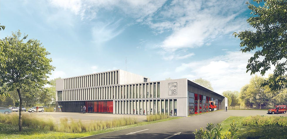 Triptyque architecture SDIS Pex aussonne