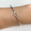 Thumbnail: Silver Droplet Clasp Bangle