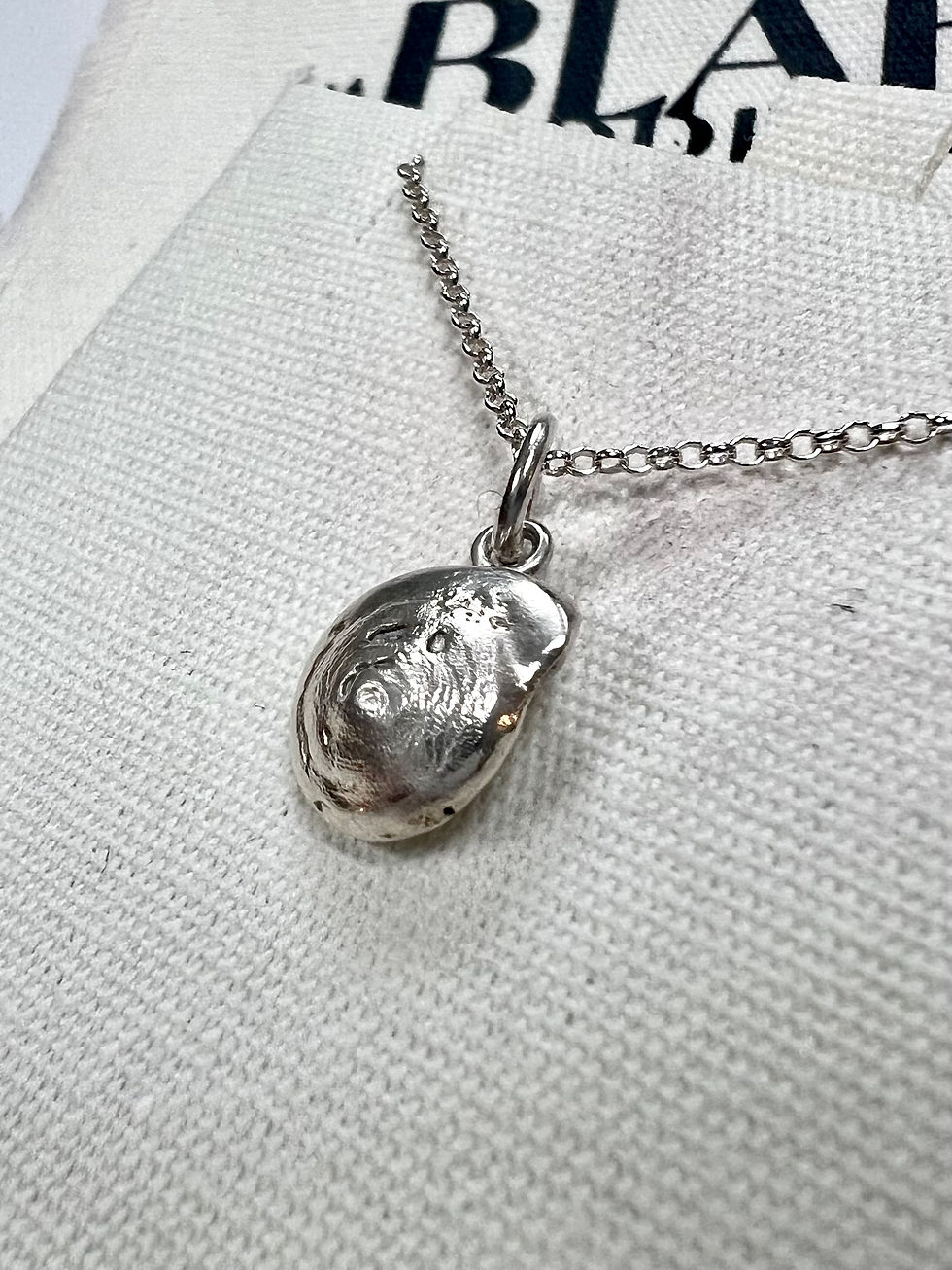 Thumbnail: Silver Sundial Shell Charm Necklace