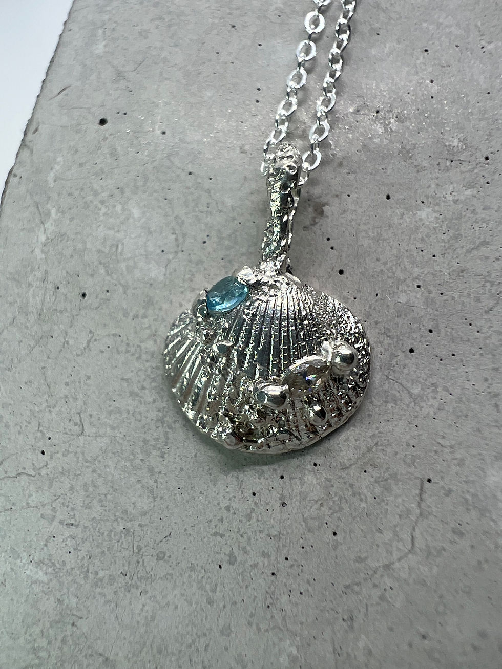 Thumbnail: Silver Mini Treasure Shell Pendant