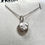 Thumbnail: Silver Sundial Shell Charm Necklace