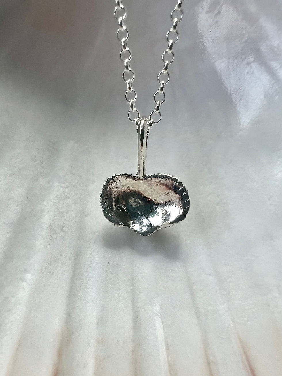 Thumbnail: Silver Mini Calon Shell Necklace