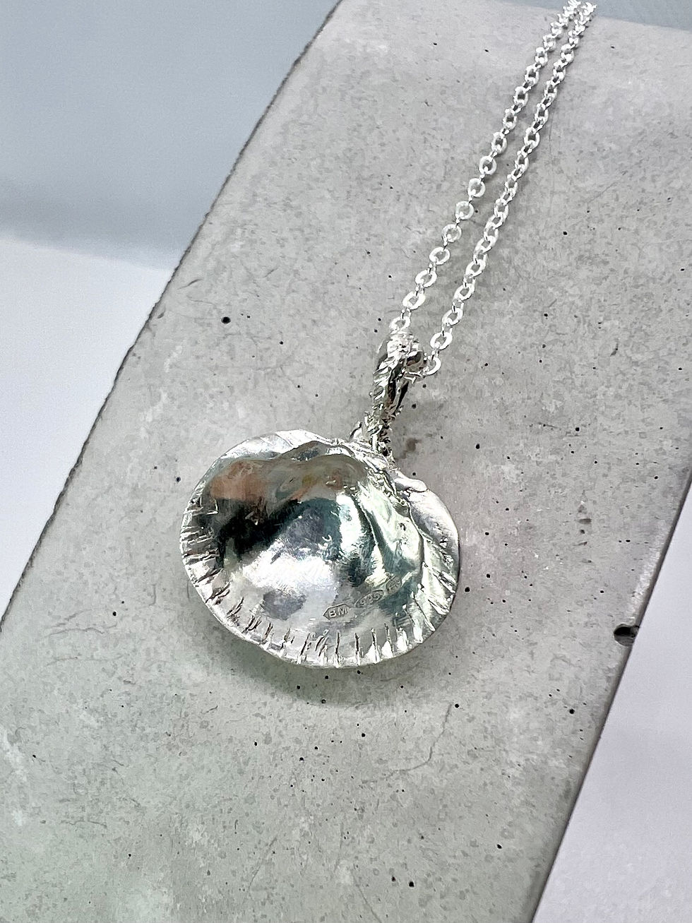 Thumbnail: Silver Cockle Shell Pendant