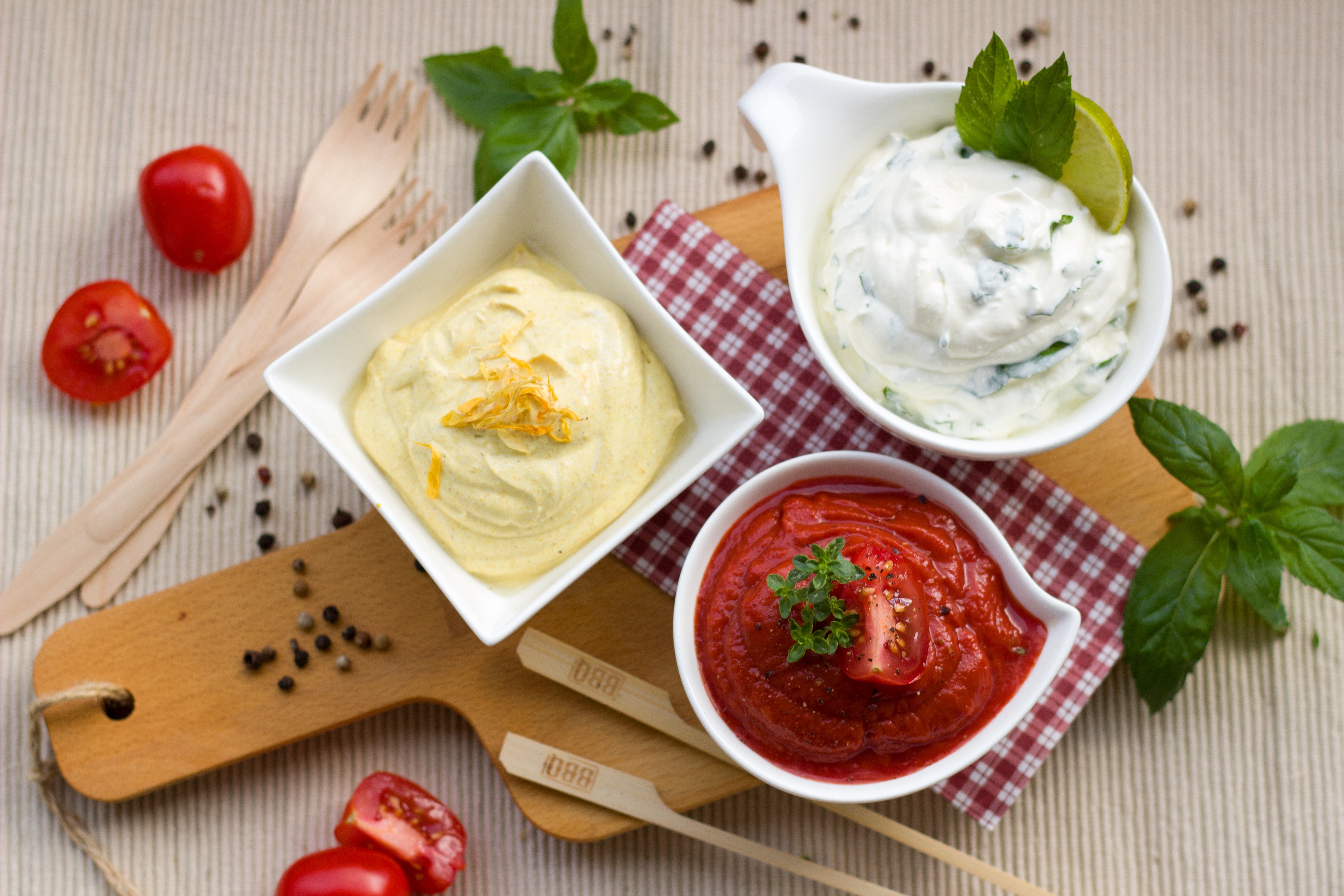 Arranged Food and Objects