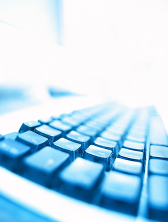 azul del teclado