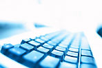 Clavier bleu