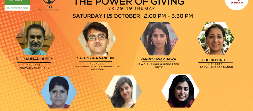 The Power of Giving: A webinar on bridging the gap by ShareOn