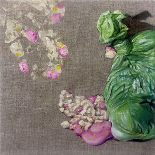 A discarded poo bag that has been trodden on, and trodden in! But no worries, its just cake.