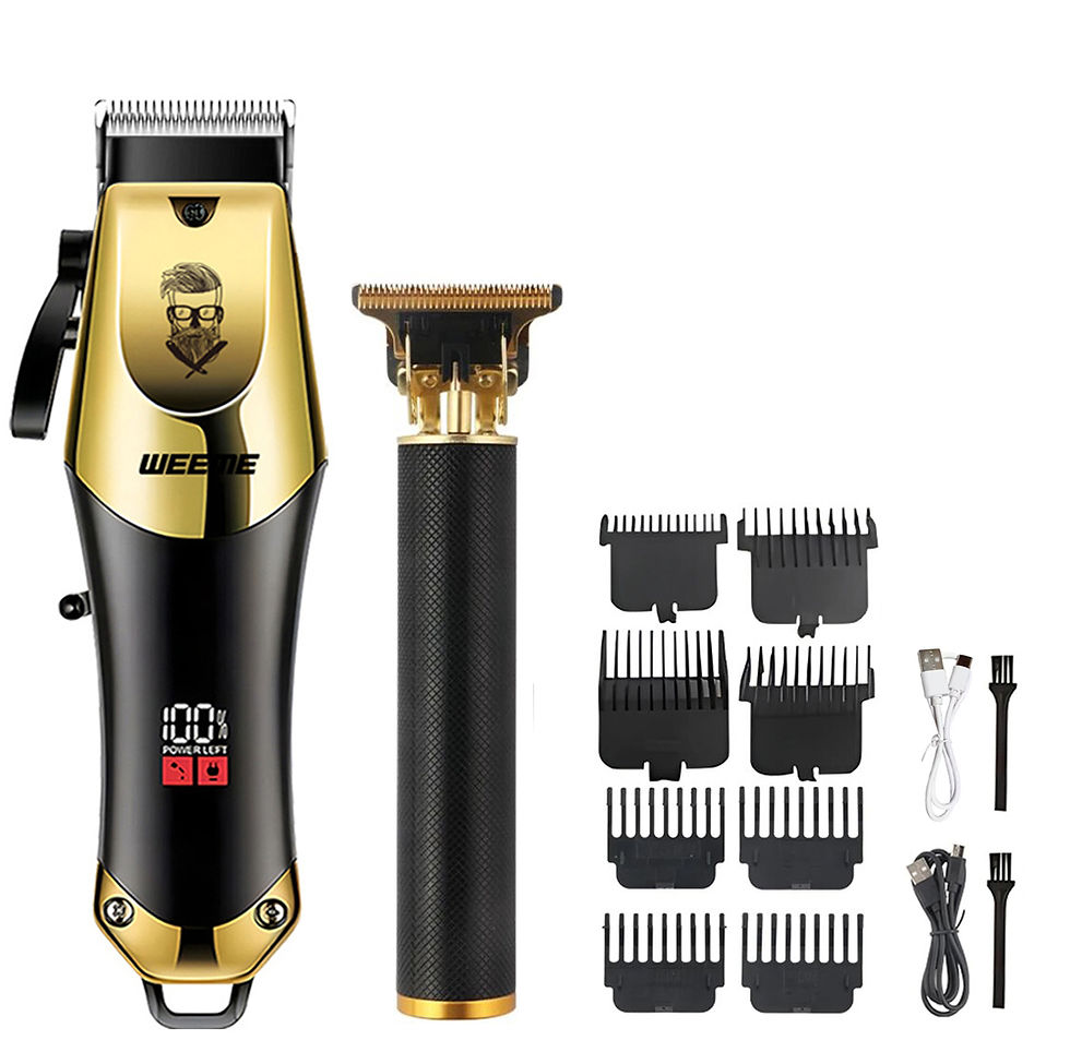 Thumbnail: T9 Vintage Men's Electric Hair Clipper Beard Trimmer/Rechargeable Hair Cutting M