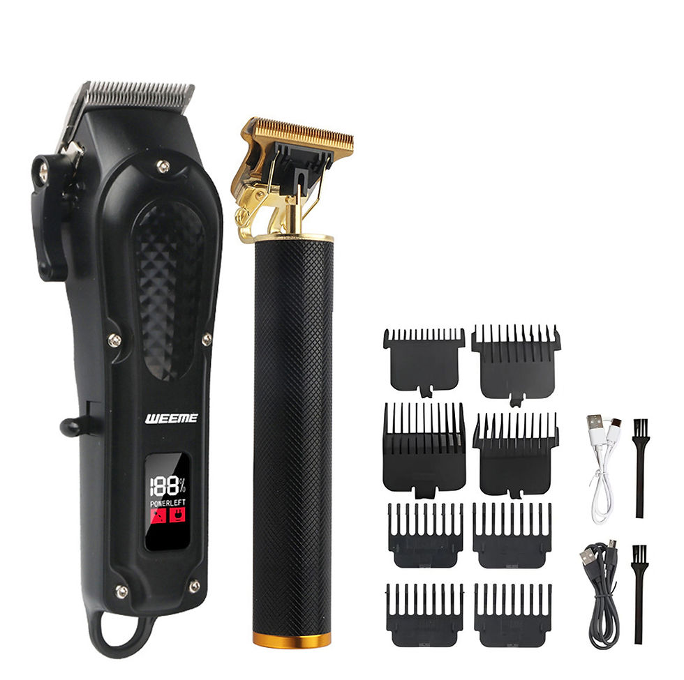 Thumbnail: T9 Vintage Men's Electric Hair Clipper Beard Trimmer/Rechargeable Hair Cutting M