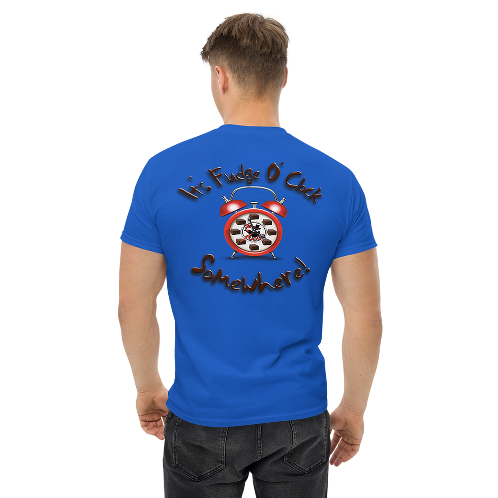 Thumbnail: Fox Fudge Men's Short Sleeve T-Shirt - It's Fudge O'Clock Somewhere