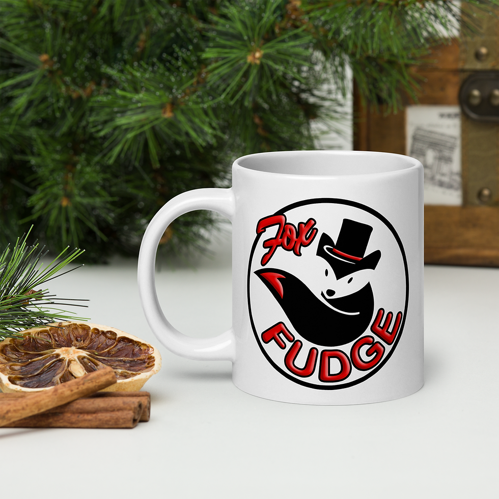 Thumbnail: Fox Fudge It's Fudge O'Clock Somewhere White Glossy Mug