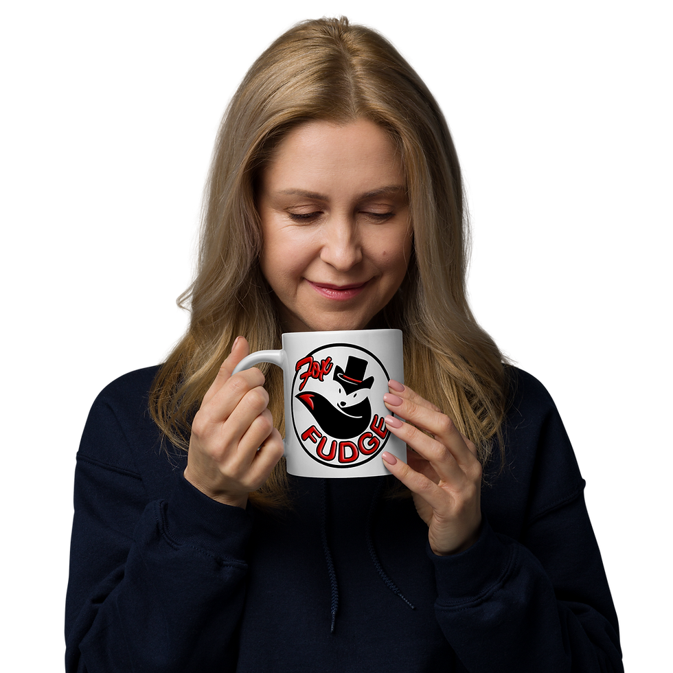 Thumbnail: Fox Fudge It's Fudge O'Clock Somewhere White Glossy Mug