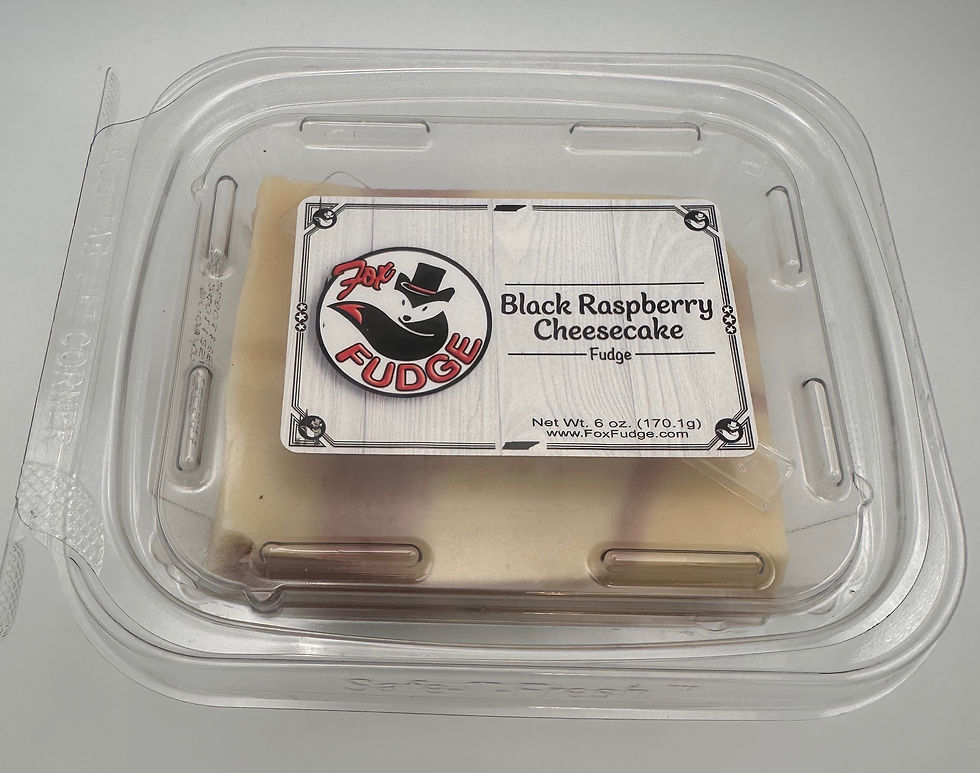 Thumbnail: Black Raspberry Cheesecake Fudge 6 oz.