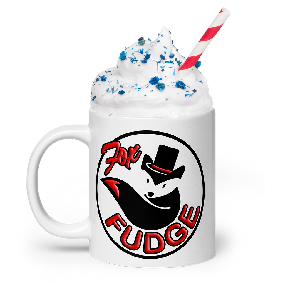 Thumbnail: Fox Fudge It's Fudge O'Clock Somewhere White Glossy Mug