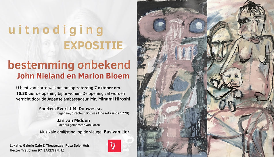 Uitnodiging expositie John Nieland & DUJA.