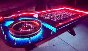Lighted LED Casino Quality Roulette Table Orange County