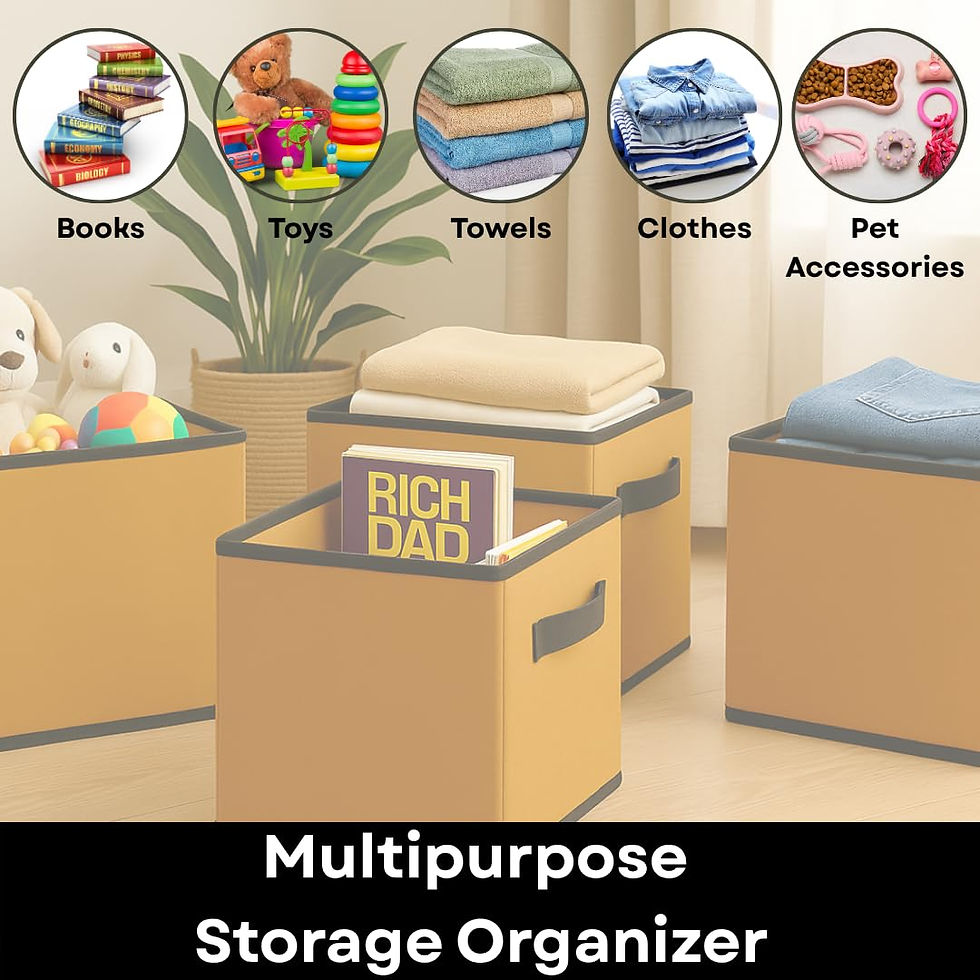 Thumbnail: Sopent 10.6" Storage Box and Organiser for Wardrobe & Closet | Foldable Cloth Or