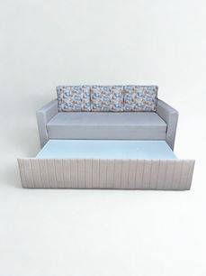 Modern sofa cum bed with foldable design for space saving comfort