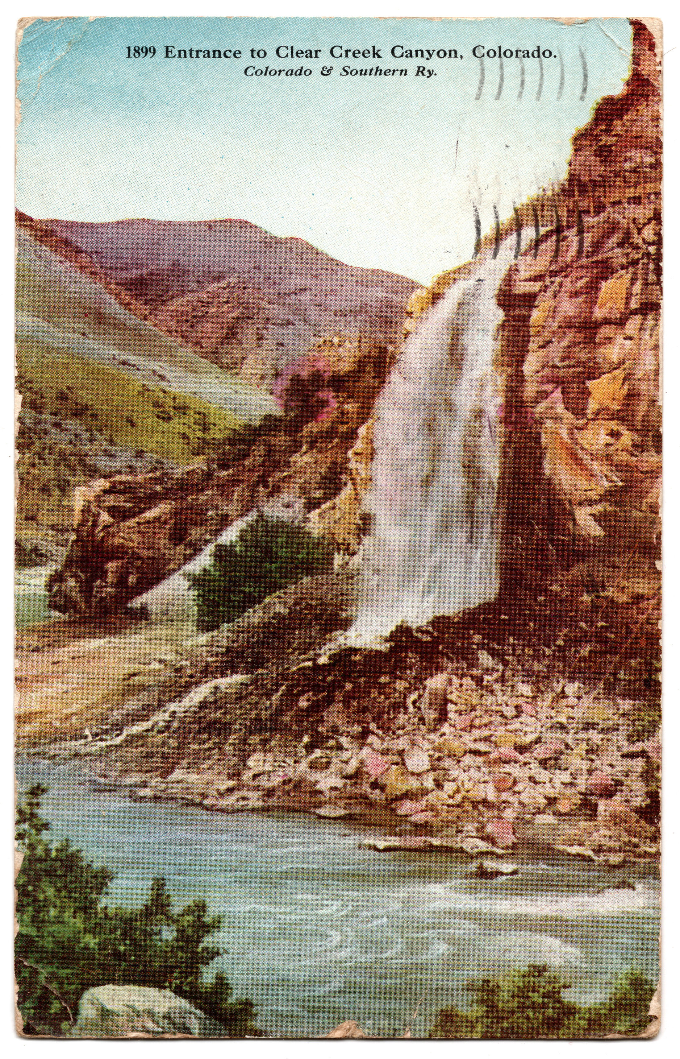 Denver, CO - "Entrance to Clear Creek Canyon" - Colorado and Southern Railway