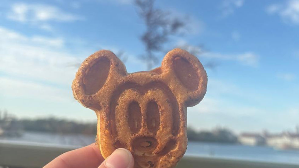 a gluten-free mickey waffle