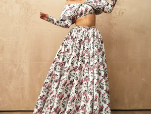 Sonam Kapoor dons Emilia Wickstead crop top and flared skirt worth Rs. 1.3 lakh