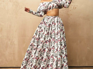 Sonam Kapoor dons Emilia Wickstead crop top and flared skirt worth Rs. 1.3 lakh