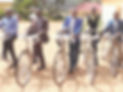 5 pastors lined up with their new bikes